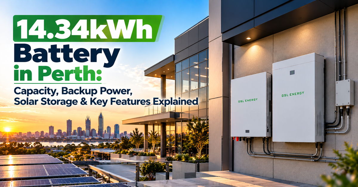 SunVolt 14.34kWh LiFePO4 home solar battery in Perth